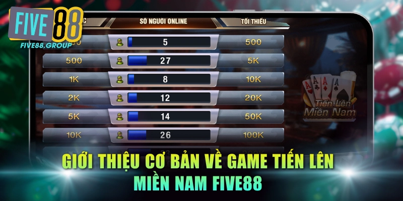 Tiến Lên Miền Nam FIVE88 Chơi Cực Đã Thưởng Hết Nấc 2 Giới thiệu cơ bản về game Tiến Lên Miền Nam FIVE88