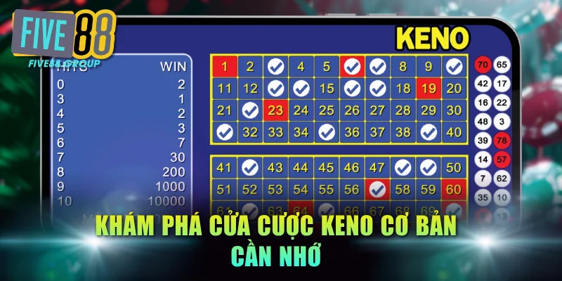 Keno Trực Tuyến FIVE88 - Cửa Cược Đa Dạng, Thưởng Liền Tay 3 Khám phá cửa cược Keno cơ bản cần nhớ